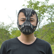 万圣节恐怖面具头套 贝恩面具蝙蝠黑暗骑士崛起头盔道具 派对面具