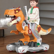 恐龙玩具车可坐人电动骑滑行车大号儿童汽车34岁男童生日礼物男孩
