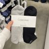 CK Calvin Klein 男士棉质吸汗弹力透气船袜低帮中帮高帮袜子 6双