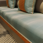 简约现代沙发垫四季通用防滑布艺，真皮沙发坐垫北欧轻奢套罩巾定制