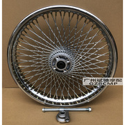 定制摩托车轮毂 GN125太子轮圈复古改装加密钢丝辐条加宽黑色前后