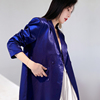 aksaya高级感时尚洋气休闲复古气质宝蓝色西装，外套女2023春季