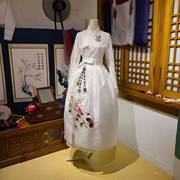 生活韩服平时穿的连衣裙，外纱朝鲜民族服装，挂件胸花h-s11309