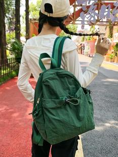 轻便尼龙双肩包女日系文艺，学生书包大容量休闲运动旅行超轻背包