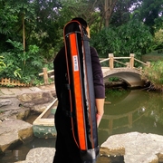 亚马逊短杆包竿包双层皮革渔具包防水钓鱼包80cm90cm手竿鱼竿包
