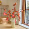 仿真花小柿子果实柿柿如意摆件假花桌面客厅花瓶家居装饰摆设插花