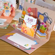 教师节贺卡创意立体感恩小卡片手工diy儿童幼儿园感谢礼物送老师