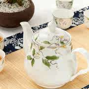唐山骨瓷中式茶壶陶瓷，大号小号单壶骨瓷，花茶壶泡茶壶小壶
