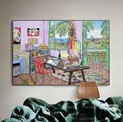 马蒂斯的画室装饰画海边风景画客厅大幅挂画沙发背景墙艺术画