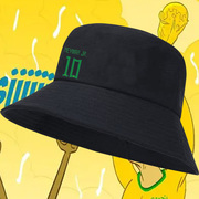 巴西队运动渔夫帽国家足球训练球迷纪念队服男女潮流百搭遮阳盆帽