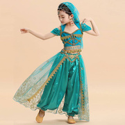 印度舞演出服儿童幼儿，肚皮舞服装女童新疆舞，女生六一节民族舞蹈服
