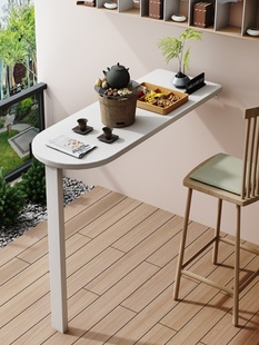 下翻桌壁挂折叠餐桌小伸缩隐形家用多功能墙桌椅吃饭桌子简约现代