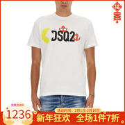 Dsquared2男装logo印花修身短袖T恤