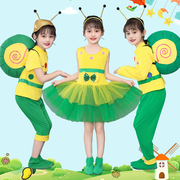 六一儿童小蜗牛动物服装小荷风采，蜗牛的梦想话剧卡通造型舞蹈表演