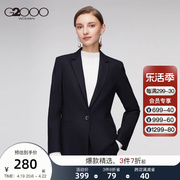 g2000女装秋冬一粒扣黑色小西装，外套标准通勤商务西服