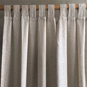 天然亚麻窗帘成品简约现代麻布遮光落地窗客厅卧室棉麻窗帘定制