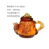 古法琉璃摆件JM琉璃ID0323 桃李满天下工艺艺术品茶壶