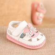 菲尼尔童鞋6-12-18个月婴儿软底鞋子女宝宝学步鞋公主鞋凉鞋夏
