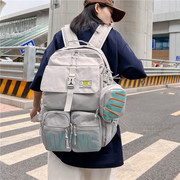 韩版潮百搭学生书包，大容量高中学生，电脑包休闲户外运动背包