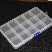10-15格透明收纳盒 塑料首饰盒 储物盒 饰品盒 工具盒