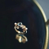 海蓝宝轻奢小众设计感宝石戒指，s925纯银镶嵌珍珠精致款高级感指环