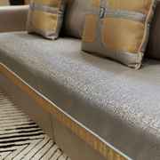 l沙发垫简约现代实木，轻奢四季中式布艺防滑欧式坐垫时尚套罩巾定