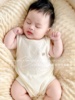 儿童无袖透气薄款背心宝宝夏季连体衣婴儿无骨0-3个月三角哈衣