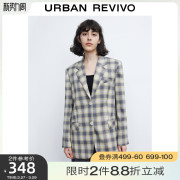 ur女装英伦，风格子西装，外套wu03r1ce2000