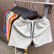 2024夏季男士休闲短裤糖果色五分裤男十色外贸沙滩裤K02