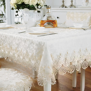 家用欧式蕾丝高档布艺餐桌茶几桌布正方形长方形电视柜罩防尘盖布