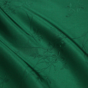 刘嘉玲同款真丝布料 新中式提花炸街绿套装汉服旗袍丝绸面料