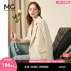 mc2米色条纹西装外套女2024春季韩版宽松通勤百搭流行高级感