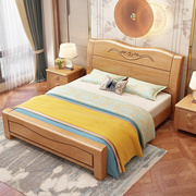 实木床1.8米双人床，主卧婚床1.5m成人单人床，小户型气压高箱储物床