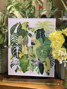 纵野二怂先生热带植物创意，工艺画装饰画原创画作，彩色印刷系小众