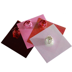 珠光纸川崎玫瑰花折纸手工礼盒