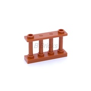 乐高LEGO 零配件 深橙色30055 15332 30056 1x4栅栏围护栏