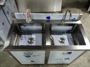 304不锈钢洗手池普通单人单槽手术室车间医用消毒洗手池定制商用