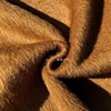 阿尔巴卡姜黄色(姜黄色)1050克每米重磅，加厚长毛羊驼毛大衣秋冬服装布料