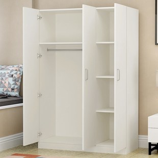 两门衣柜成人家用木板，大容量板式三门四门组装卧室，实用立柜柜子