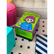 冰淇淋女孩收纳箱家用卡通折叠储物箱，高颜值户外露营置物箱整理箱