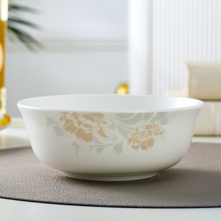 景德镇陶瓷器骨瓷套碗餐具，6寸泡面碗大号米，饭碗小汤碗可微波炉