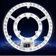 直径12至38cm圆形环形LED吸顶灯智能遥控器控制三色变光护眼灯具
