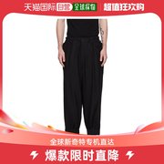 香港直邮潮奢 Yohji Yamamoto 男士黑色拼接长裤