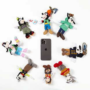 日本东京迪士尼正版高飞毛绒公仔，钥匙扣胸针潮，包包挂件冰激凌热狗