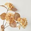 仿真花干枯绣球花3d打印技术欧式复古花材单枝，假花摆放绢花