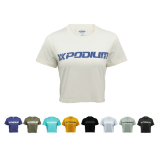 XPODIUM女士运动短袖t恤时尚舒适休闲圆领透气夏季排汗超轻纯棉