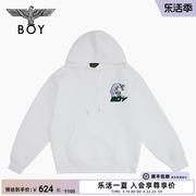 boylondon秋冬男女同款卫衣，斜插袋提花针织，高街朋克长袖n04016