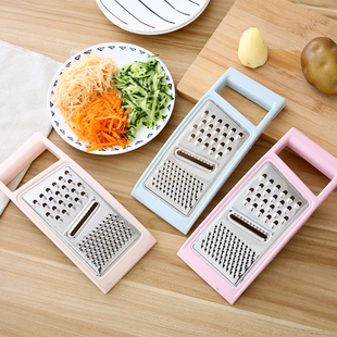 厨房多功能切菜刨丝器套装，不锈钢擦土豆丝切片机去皮刮子插板