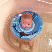婴儿游泳圈0岁新生脖圈宝宝家用颈圈泳圈0-6个月以上幼儿洗澡专用