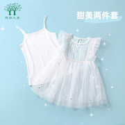 女童连衣裙夏季公主裙一岁婴儿女孩夏装件套儿童连衣裙童装裙子2